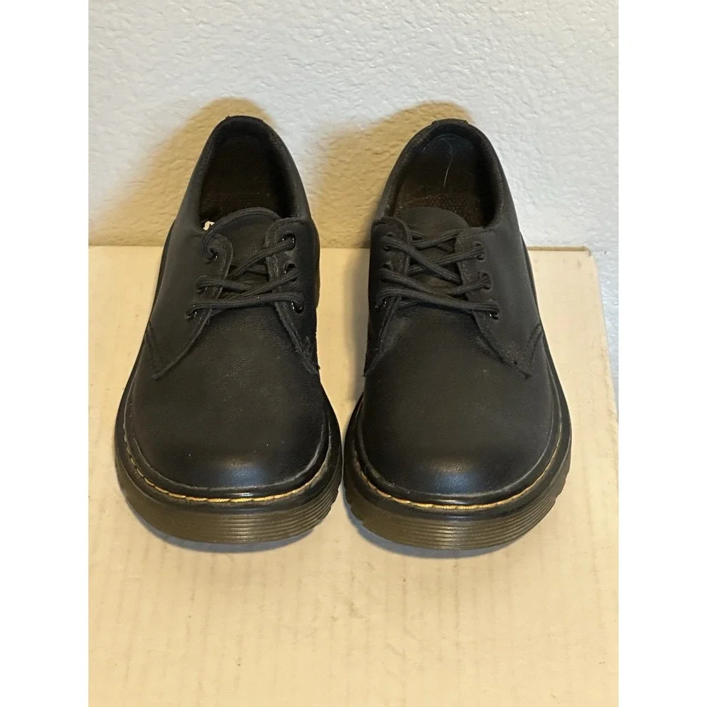 Dr. Martens 1461 J Kids sz.12‎ EU 29 Black Leather Oxfords Lace Up Flats Shoes